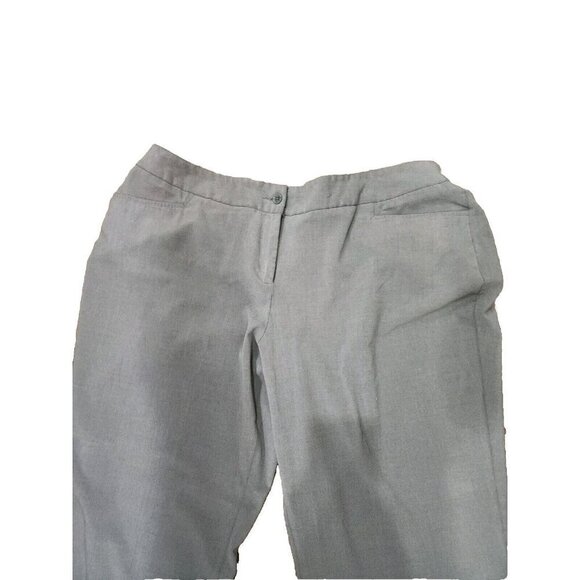 Lane Bryant Pants Gray High Rise Straight Leg The Houston Trousers Women's 24 - Picture 2 of 6